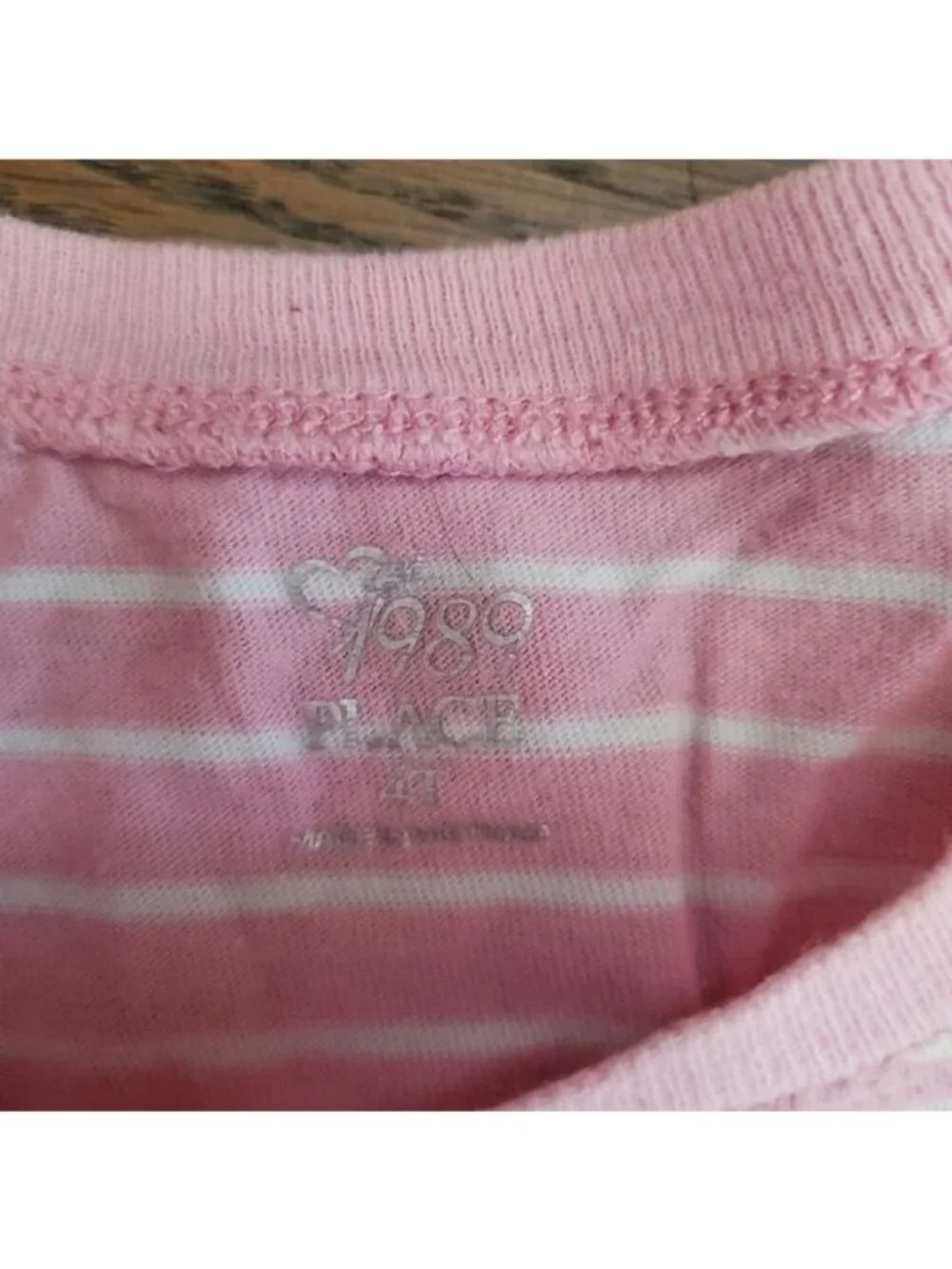 TCP (The Children's Place) Girls 4T pink striped outfit - Picture 6 of 8
